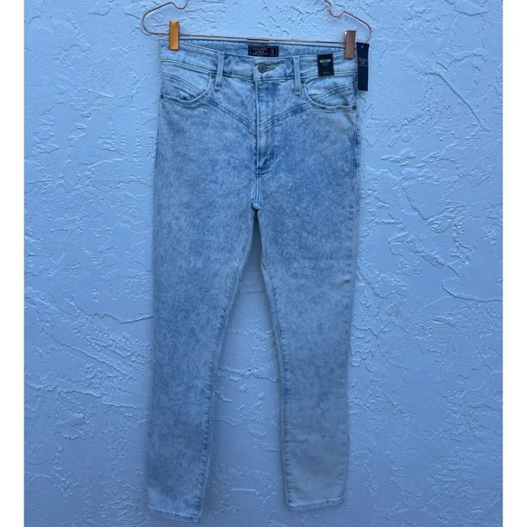 Abercrombie & Fitch Simone Womens High Rise Ankle Skinny Jeans Acid Wash Sz 27 - Picture 13 of 14